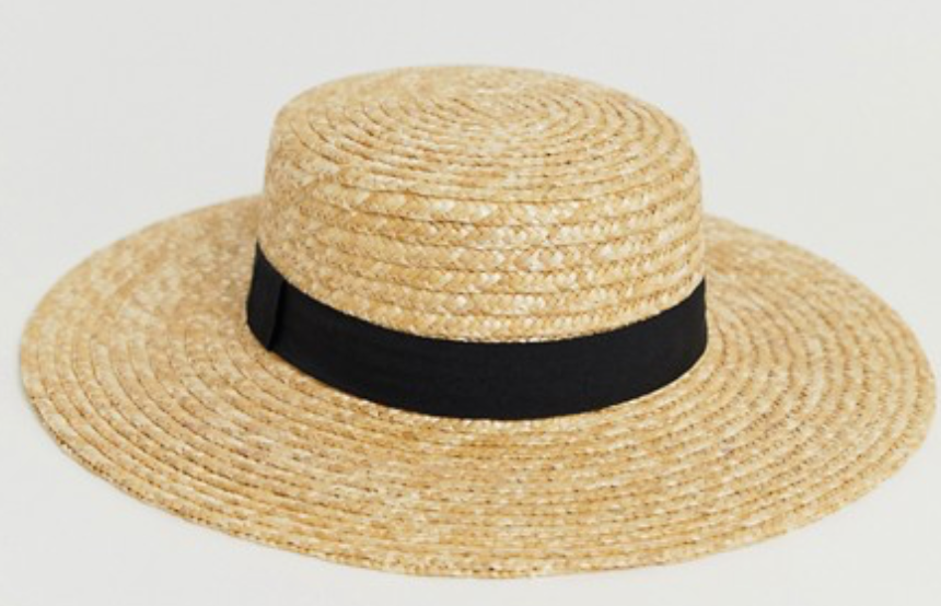 ASOS DESIGN natural straw easy boater with size adjuster.png