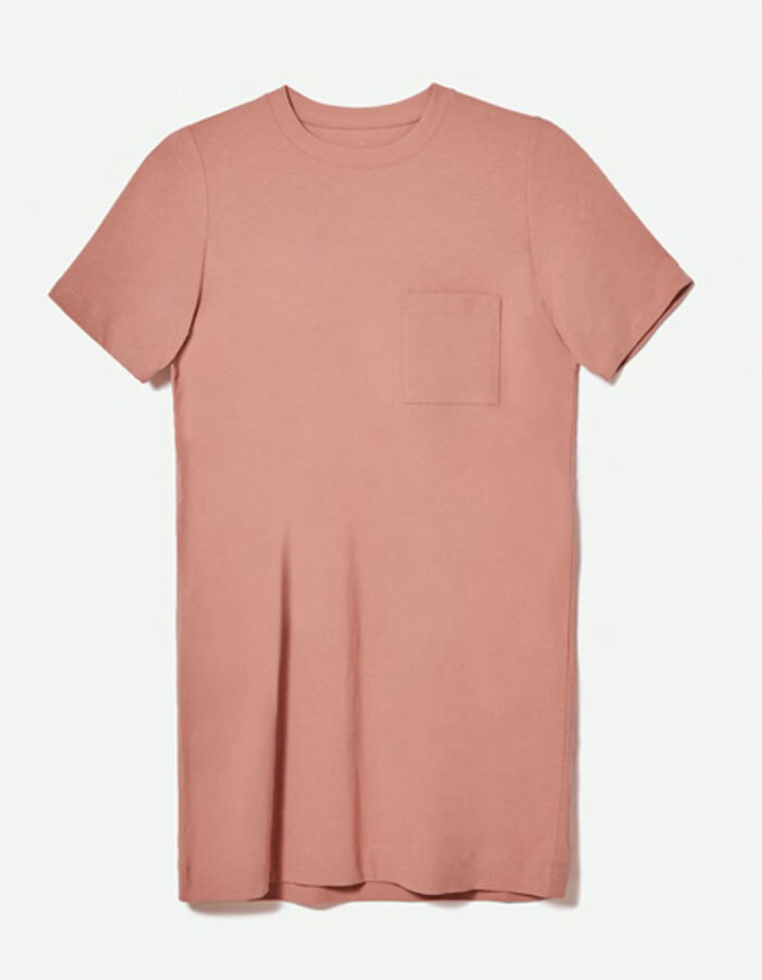 Pink Everlane Tee Dress with Front Pocket copy.jpg