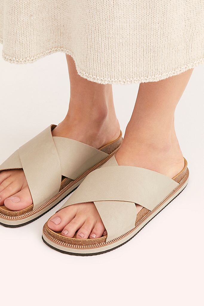 Tan Footbed Sandals
