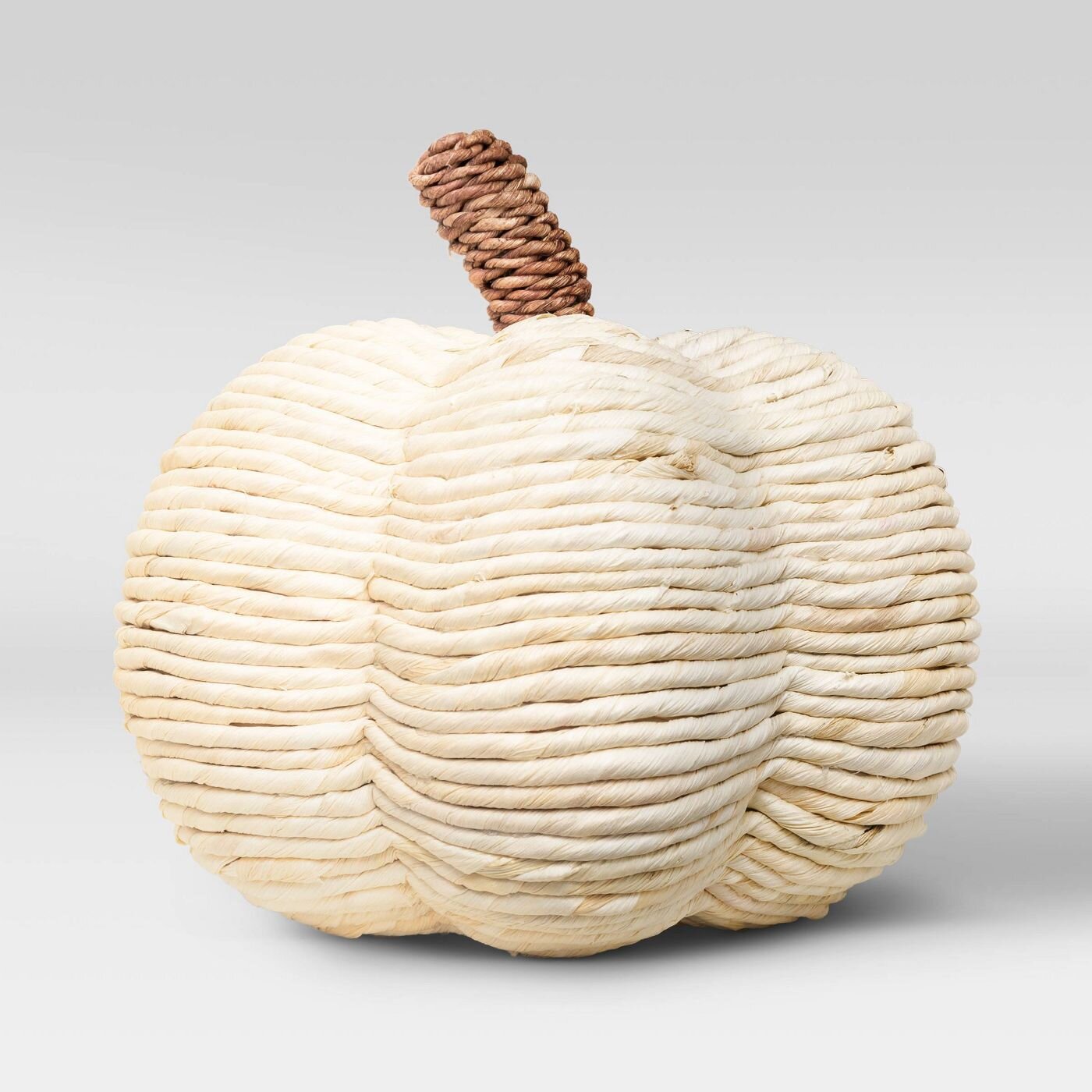 Decorative Corn Husk Rope Pumpkin Figurine Brown:Beige - Threshold™.jpg