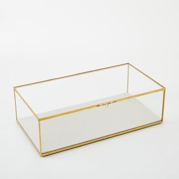 Golden Glass Shadow Box, Gold, Small Square.jpg