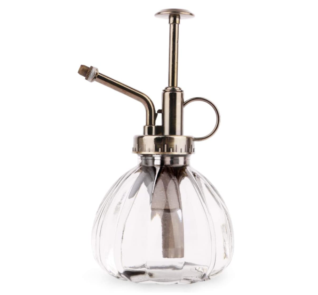 Yeeco Plant Mister, Plant Watering Can Vintage Flower Water Spray Bottle Glass Plant Atomizer with Pump for Terrariums Flowers Potted Plants - Clear.png
