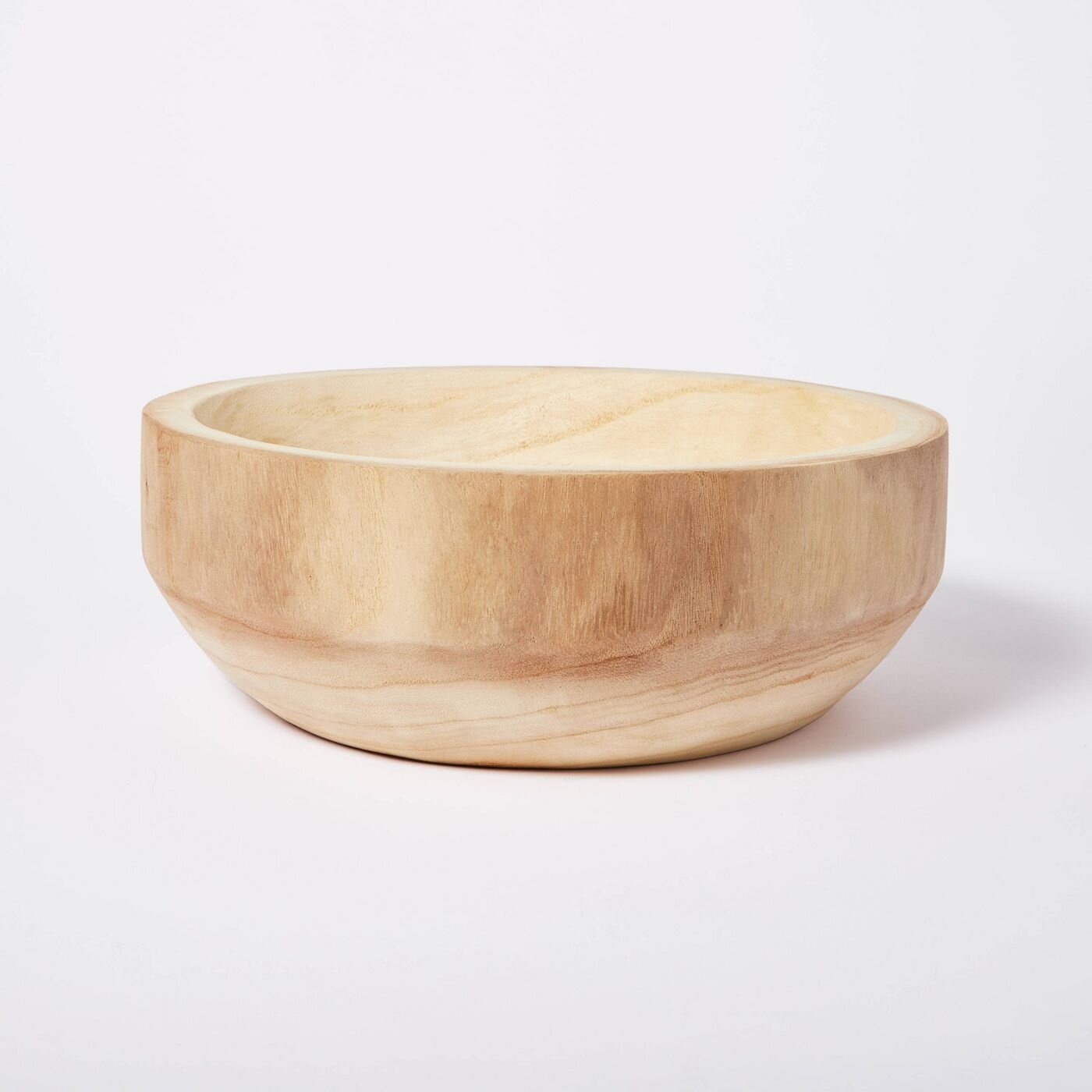12%22 x 4%22 Decorative Paulownia Wood Bowl Beige - Threshold™ designed with Studio McGee.jpg