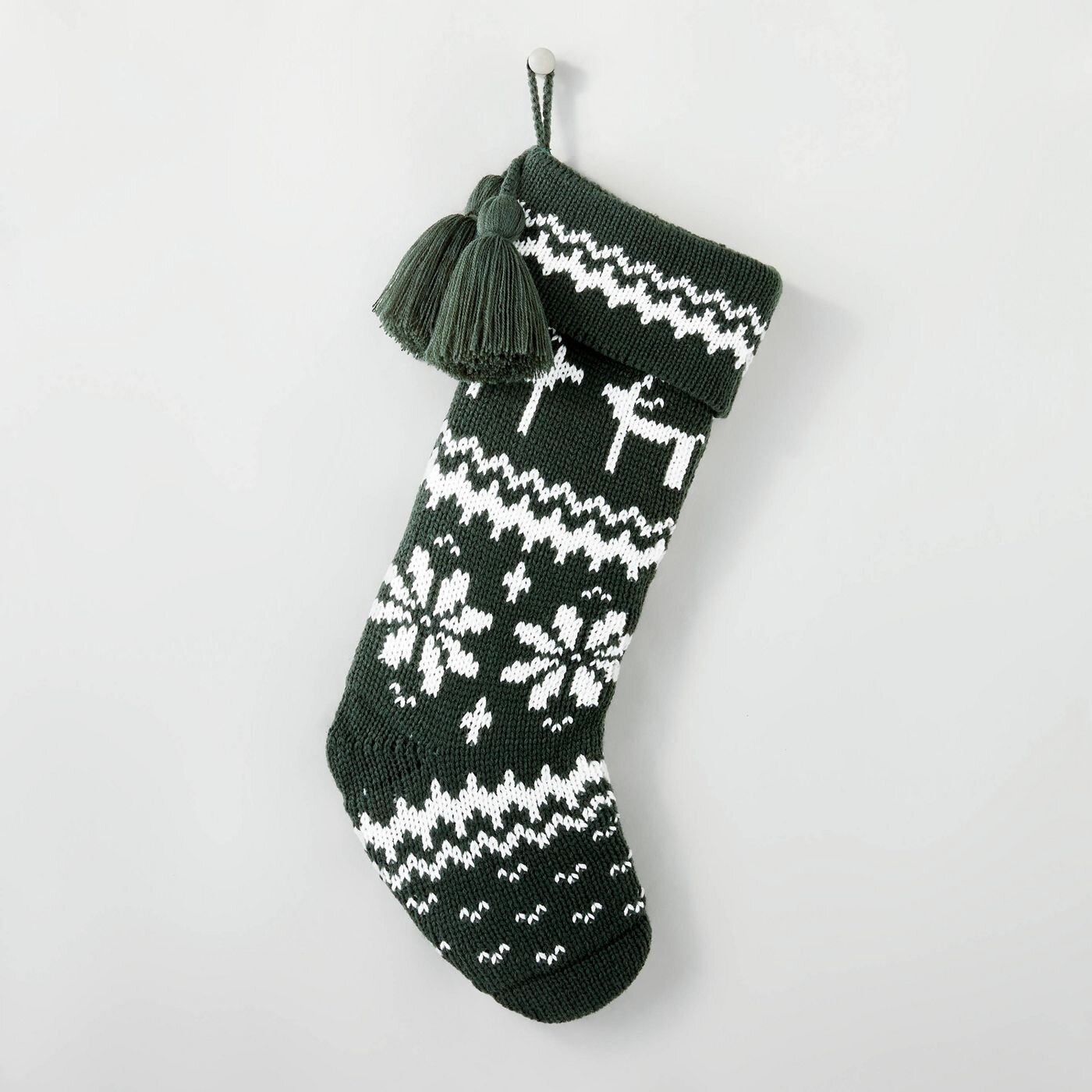 Fair Isle Knit Holiday Stocking with Swing Tassels Green - Hearth & Hand™ with Magnolia.jpg