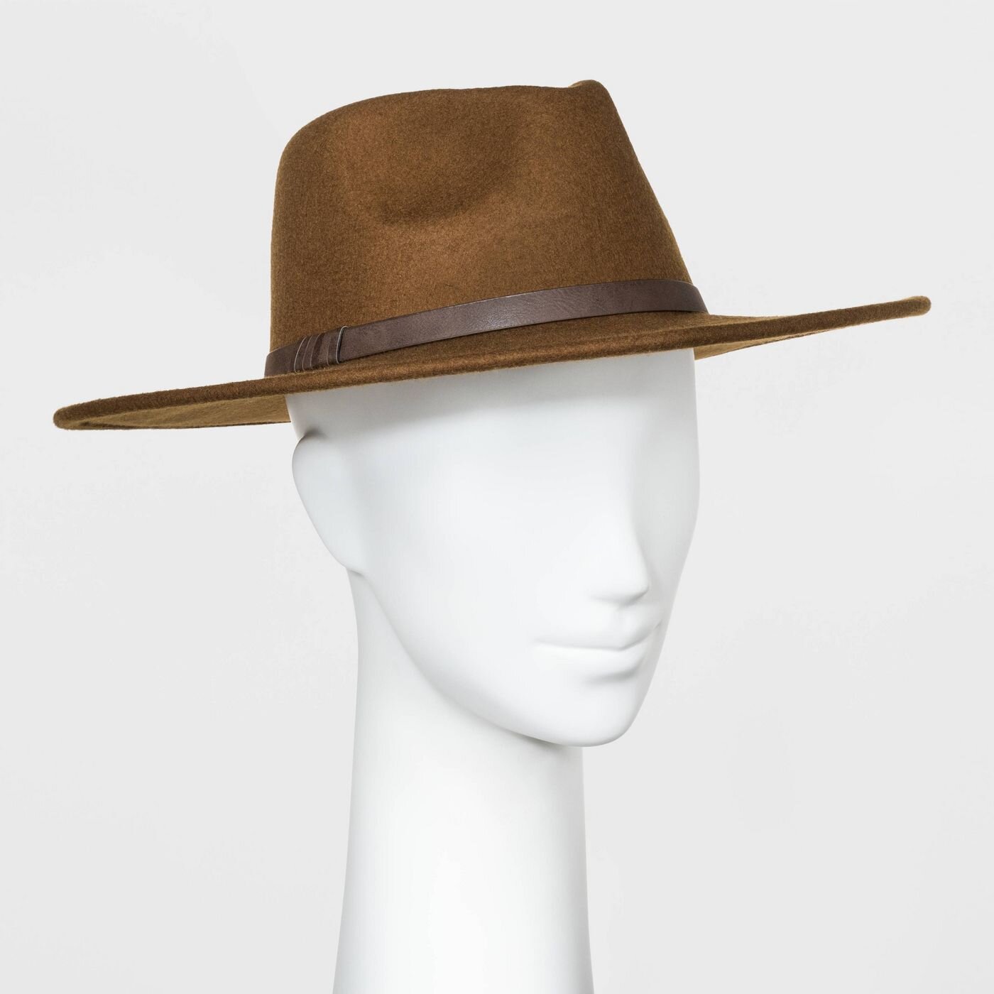 Women's Wide Brim Felt Fedora Hat - Universal Thread™ Brown One Size.jpg