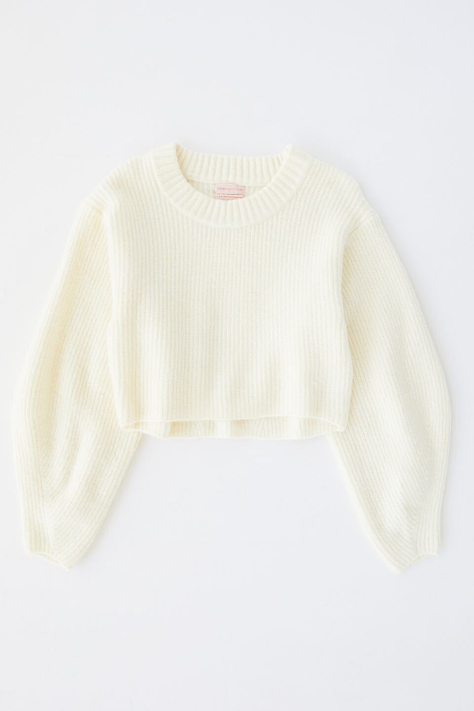 Crew Neck Cropped Sweater